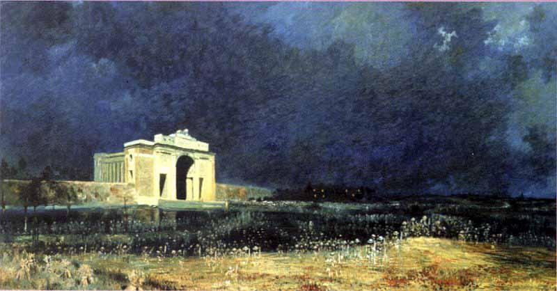John Longstaff Menin Gate at Midnight Spain oil painting art